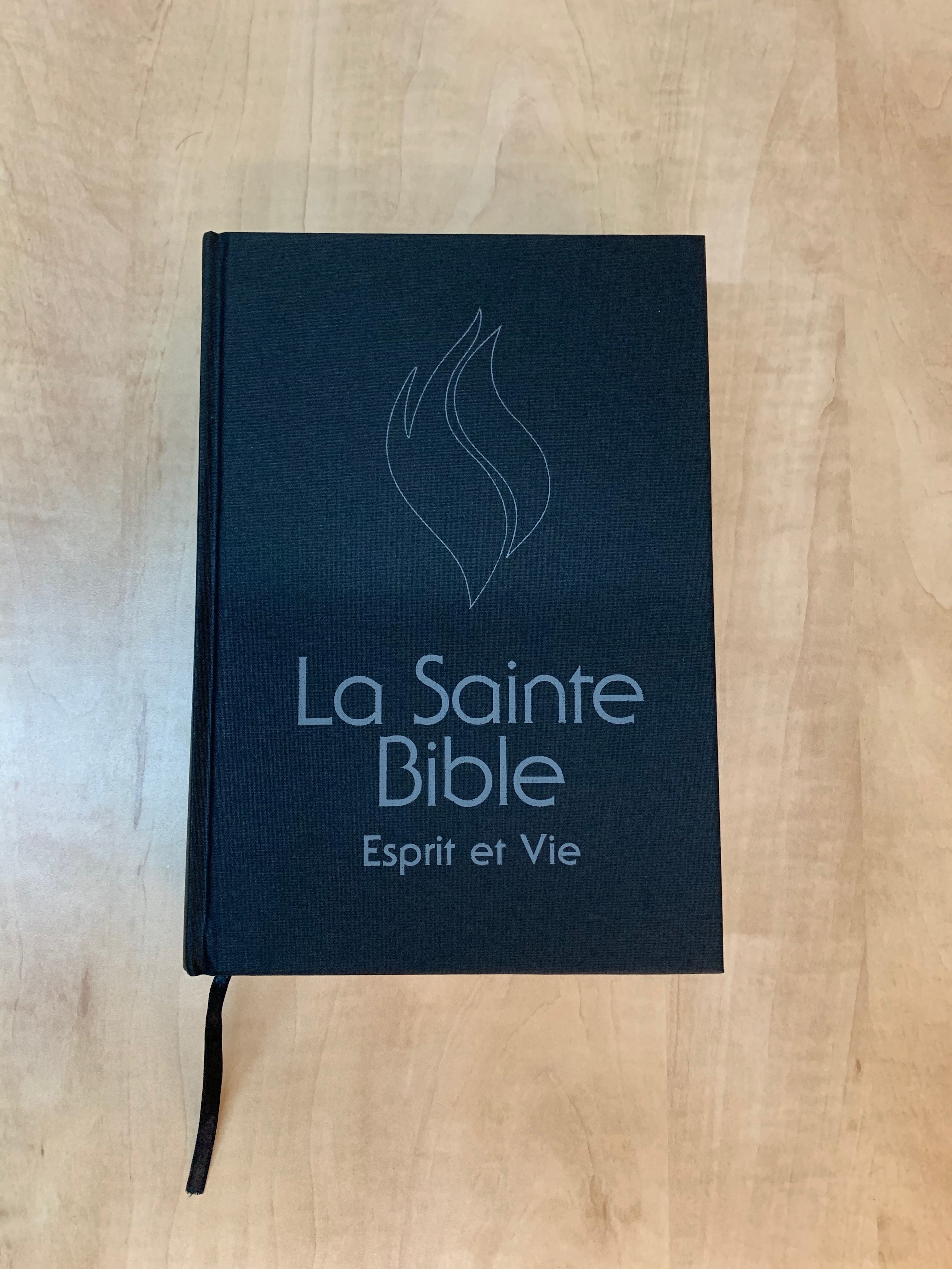 Bible Esprit et Vie couverture rigide noir - Boutique iNSPIRATION