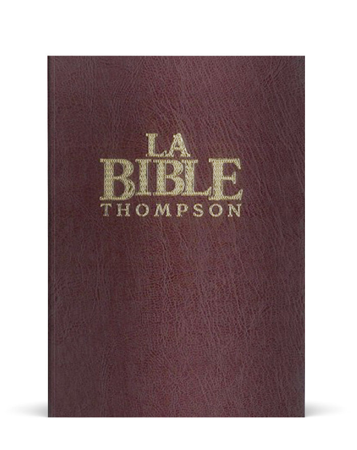 La Bible THOMPSON - la Colombe (rigide, grenat)